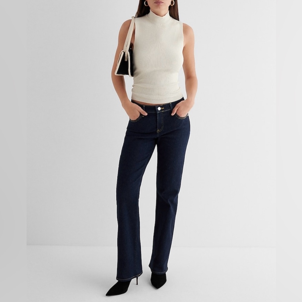 Express Barely Boot Low Rise Women's Jeans 6 Short - Picture 3 of 8